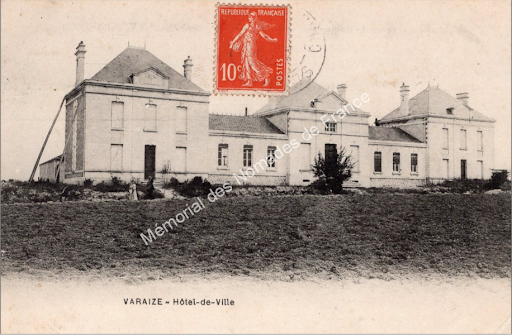 Carte ancienne Mairie Varaize